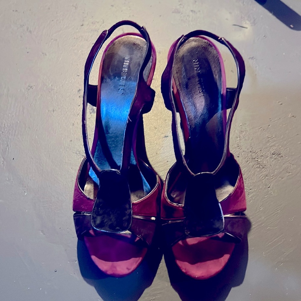 Nine West multi colored heels